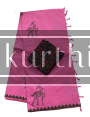 Block Printed Saree |Running Pallu | contrast blouse