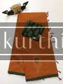 Block Printed Saree| Running Pallu | contrast blouse