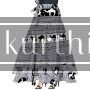 Jaipuri White and Black Cotton Printed Wraparound Skirts 