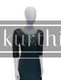 Simple Party-wear Bottle Green Color Kurti with beautiful tree design | Christmas special
