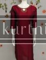 Party-wear Kurti with beautiful hand embroidery work|Express Ship